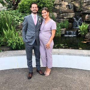 Lavender Anthropologie Jumpsuit